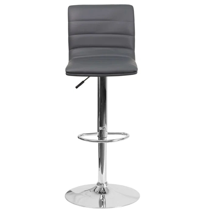 Clifto Modern Upholstered Adjustable-Height Counter and Bar stool with Footrest ( Set of 2 )