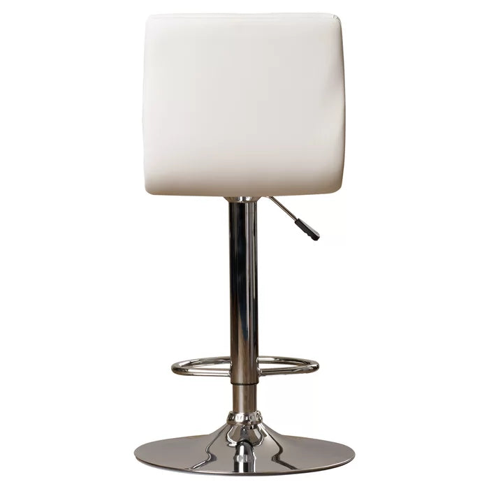 Clifto Modern Upholstered Adjustable-Height Counter and Bar stool with Footrest ( Set of 2 )