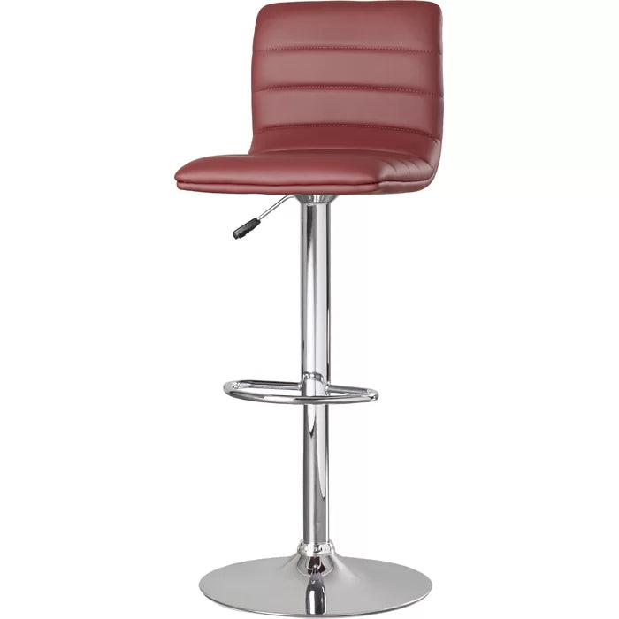 Clifto Modern Upholstered Adjustable-Height Counter and Bar stool with Footrest ( Set of 2 )