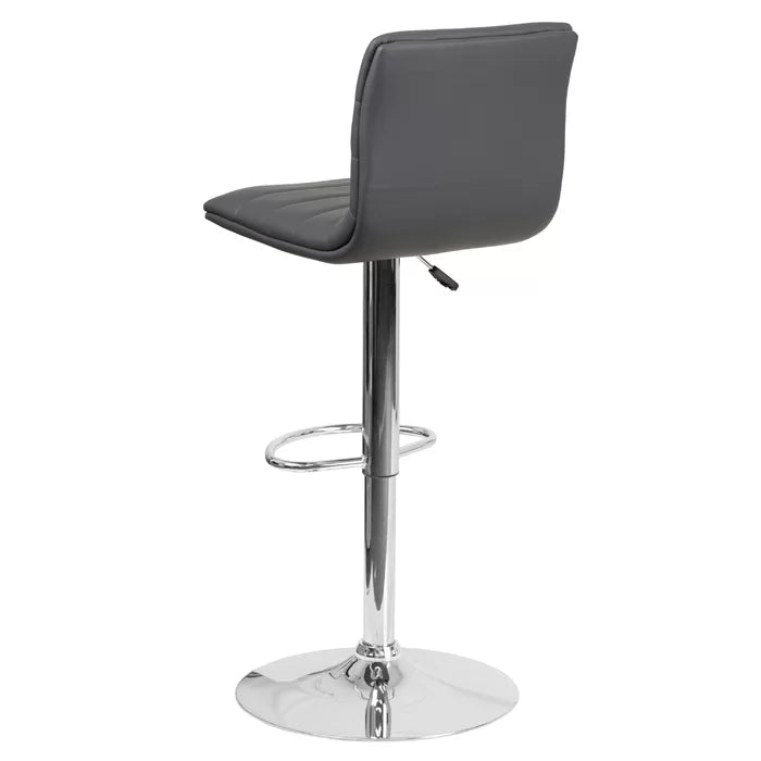 Clifto Modern Upholstered Adjustable-Height Counter and Bar stool with Footrest ( Set of 2 )