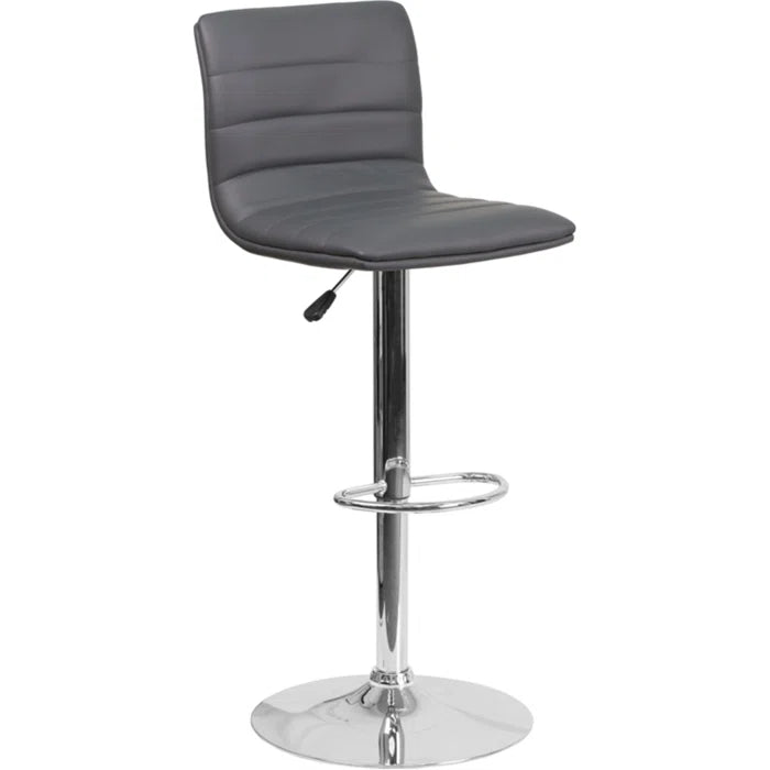 Clifto Modern Upholstered Adjustable-Height Counter and Bar stool with Footrest ( Set of 2 )