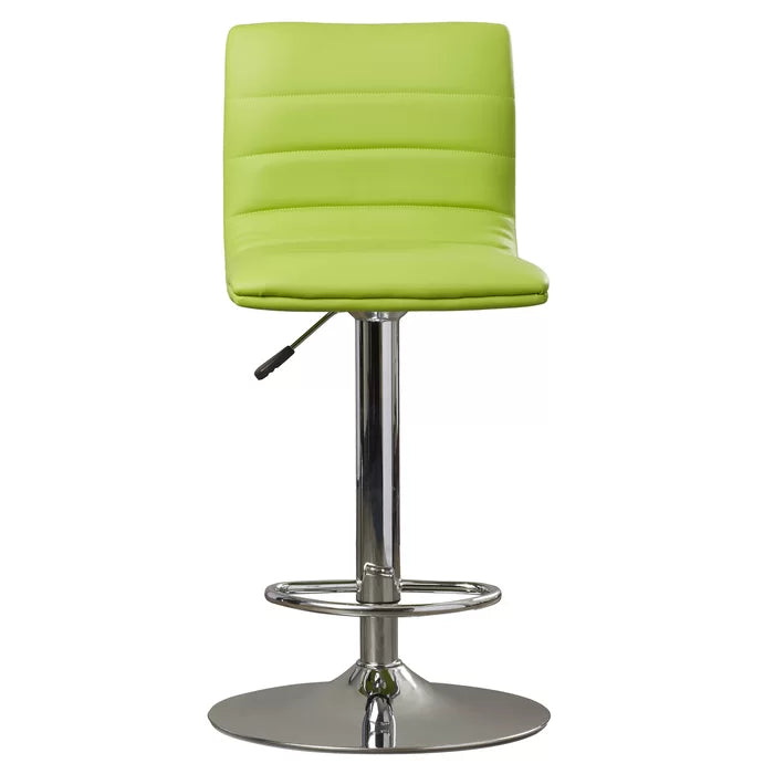 Clifto Modern Upholstered Adjustable-Height Counter and Bar stool with Footrest ( Set of 2 )