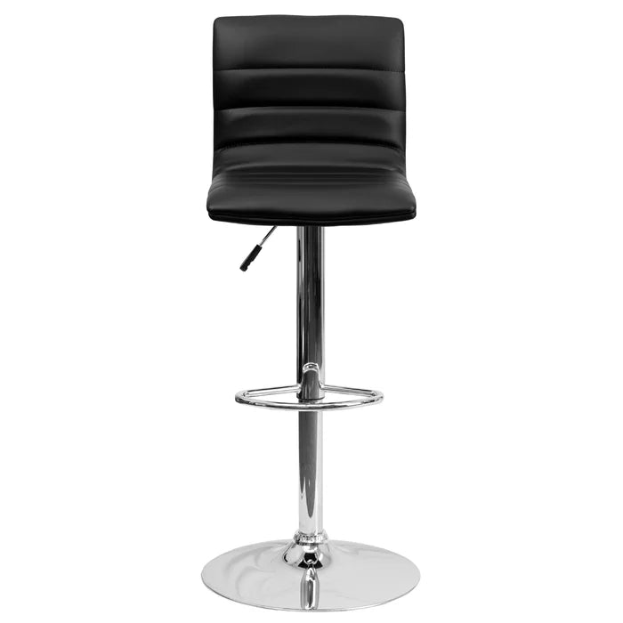 Clifto Modern Upholstered Adjustable-Height Counter and Bar stool with Footrest ( Set of 2 )