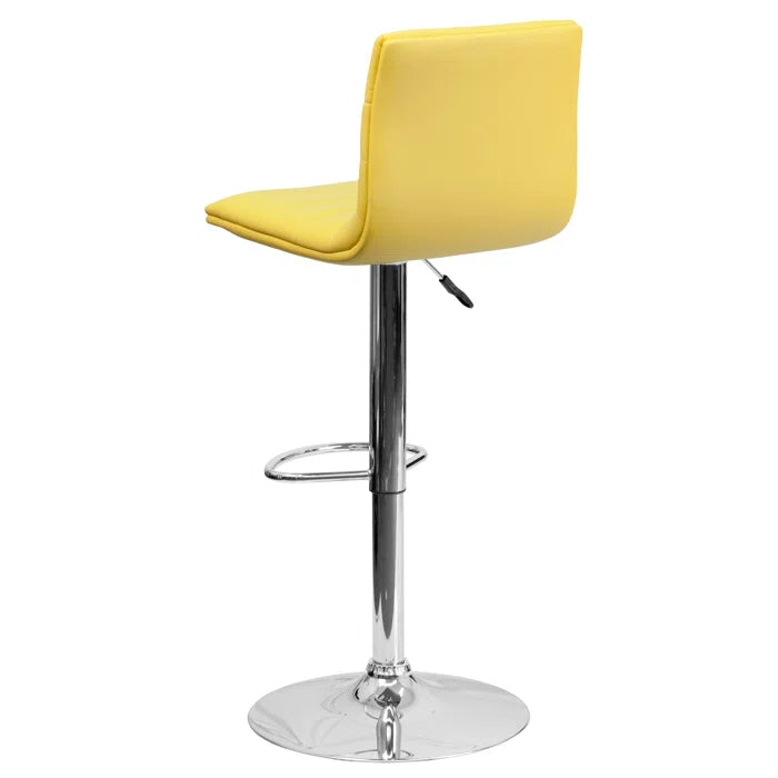 Clifto Modern Upholstered Adjustable-Height Counter and Bar stool with Footrest ( Set of 2 )