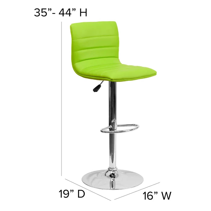 Clifto Modern Upholstered Adjustable-Height Counter and Bar stool with Footrest ( Set of 2 )