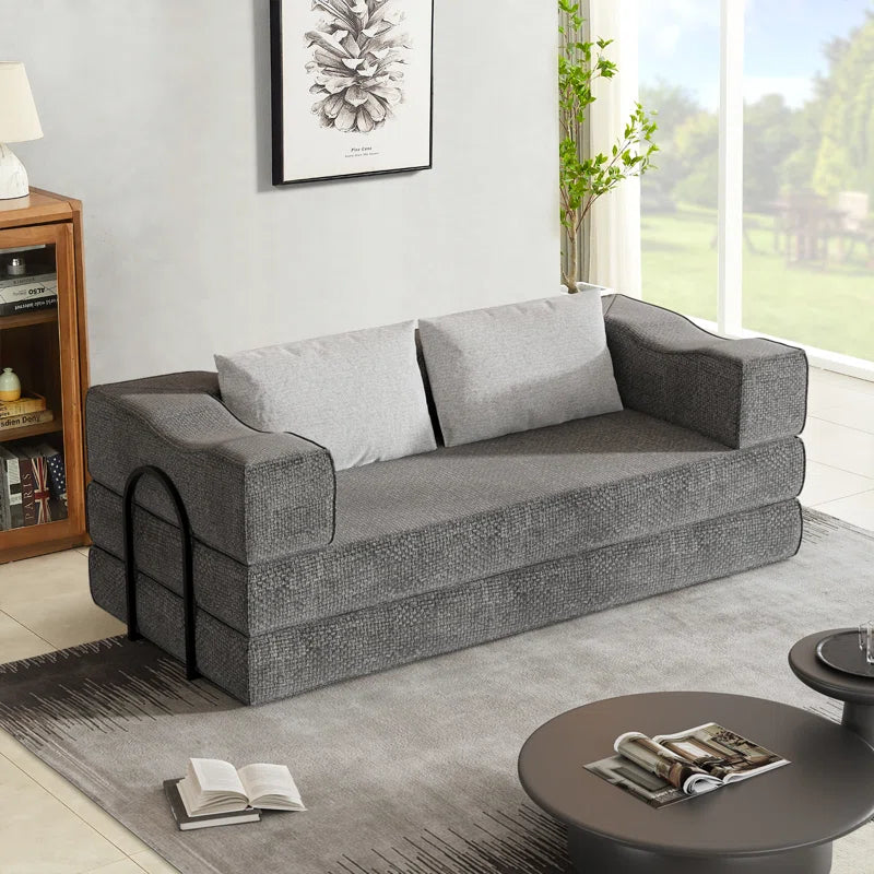 Skiltorq Upholstered Sleeper Sofa for Luxe Living - Wooden Bazar