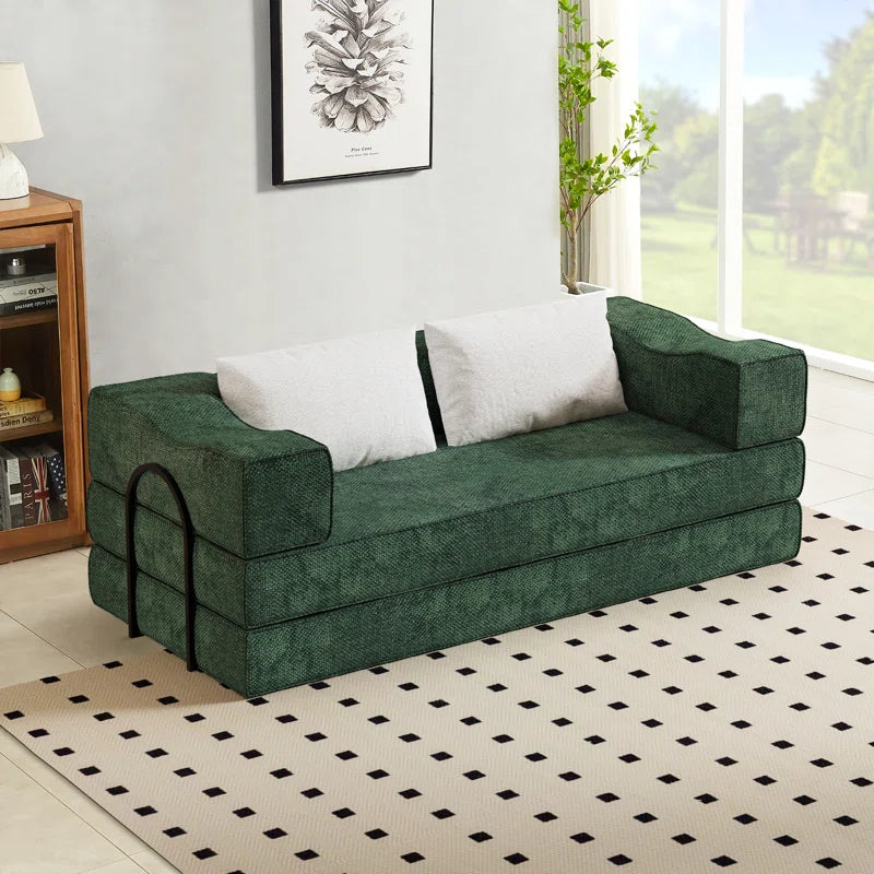 Skiltorq Upholstered Sleeper Sofa for Luxe Living - Wooden Bazar