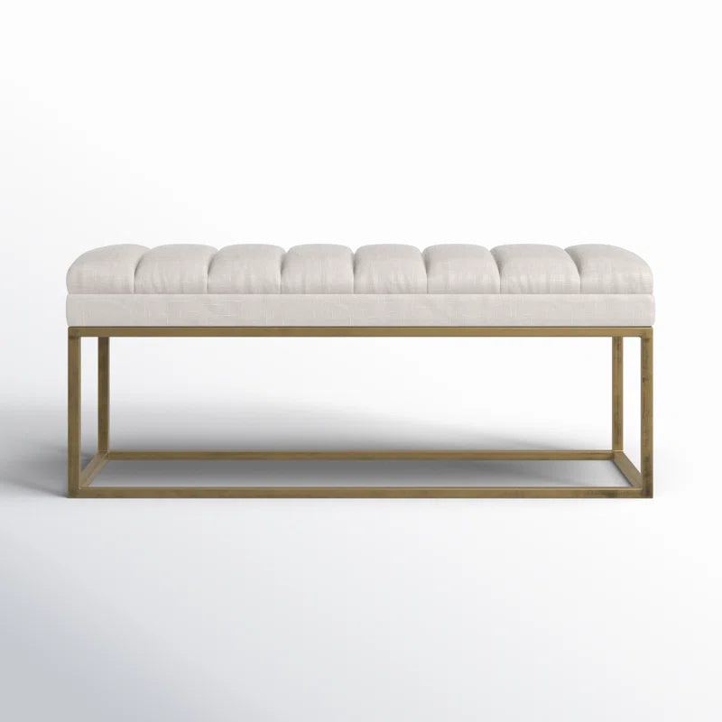 Zalkin Upholstered Bench For Modern Living - Wooden Bazar