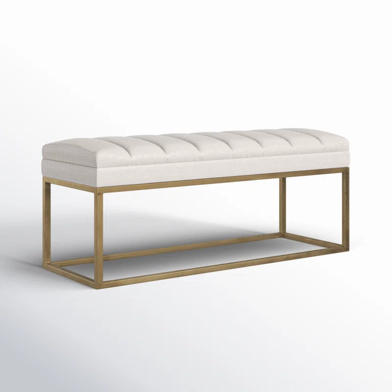 Zalkin Upholstered Bench For Modern Living - Wooden Bazar