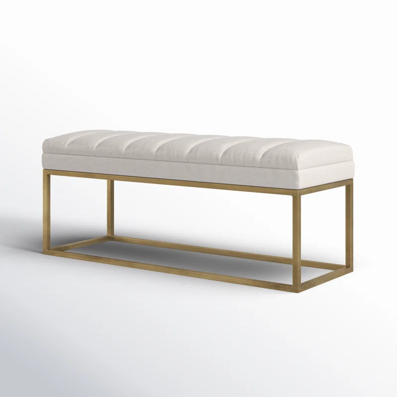 Zalkin Upholstered Bench For Modern Living - Wooden Bazar