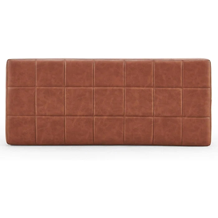 Chenister Faux Leather Upholstered Bench - Wooden Bazar