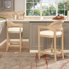 Copleys Swivel Cane Counter and bar Stool