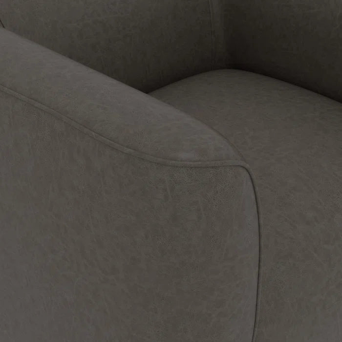 Plush Upholstered Swivel Barrel Chair With 360-Degree Comfort and Style for Any Room