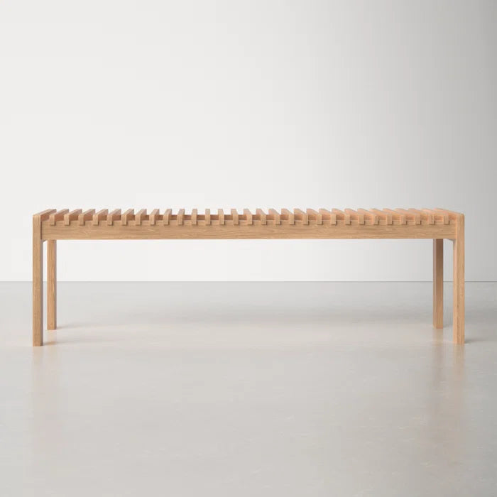 Shatiran Solid Wood Bench - Wooden Bazar