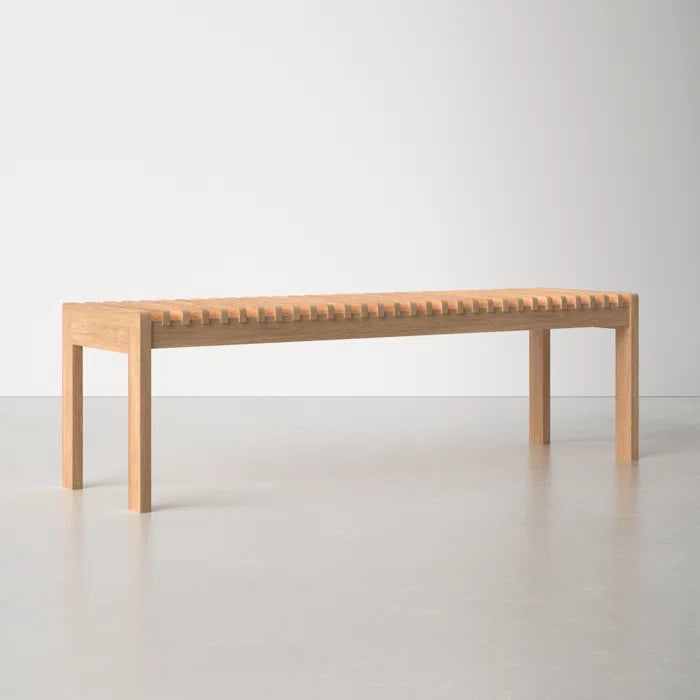 Shatiran Solid Wood Bench - Wooden Bazar