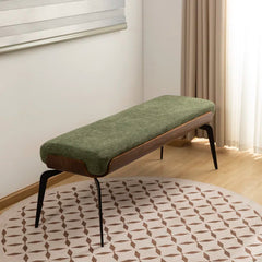 Etiano Rectangular Upholstered Bench - Wooden Bazar