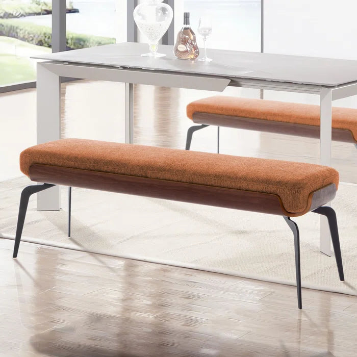 Etiano Rectangular Upholstered Bench - Wooden Bazar