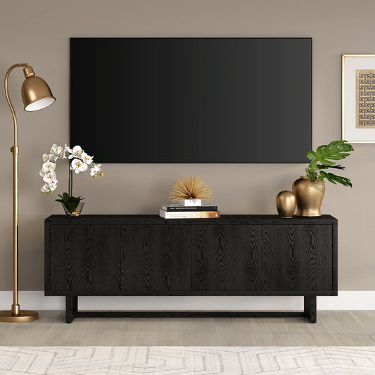 Qer Rectangular TV Stand - Wooden bazar