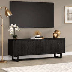 Qer Rectangular TV Stand - Wooden bazar