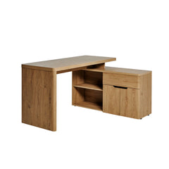 Niviey L-Shaped Writing Desk - Wooden Bazar