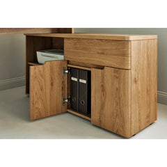 Niviey L-Shaped Writing Desk - Wooden Bazar