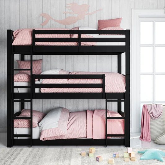 Antidote Twin over Twin Triple Bunk Bed - Wooden Bazar