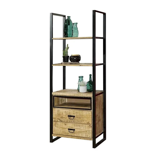 Guiness Contemporary Classics Bookshelf With Metal Base - Wooden Bazar