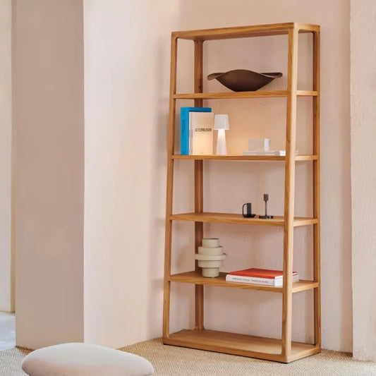 Eternal Essence Solid Wood Maymai Bookshelf - Wooden Bazar