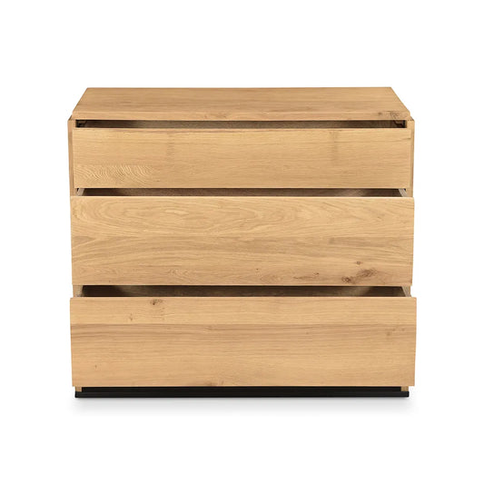 Kennice 3 Chest of drawers in solid wood with timeless Tresures - Wooden Bazar