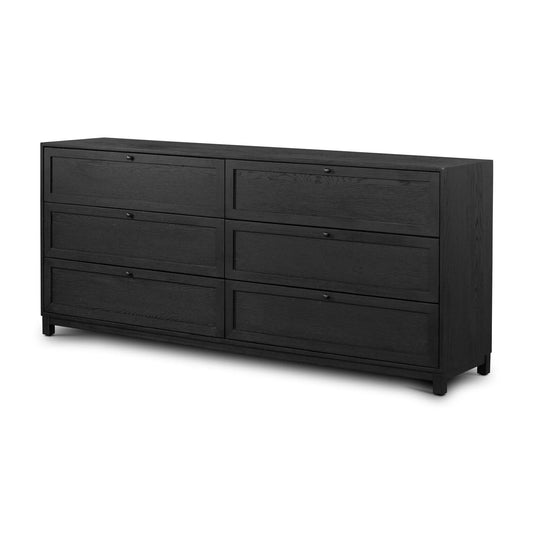 Kordney Uplifted Living Solid Wood Millie 6 Chest of Drawer - Wooden Bazar