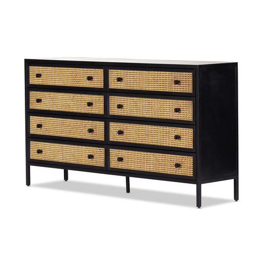 Kolton Modern Solid Wood 8-Drawer Chest - Wooden Bazar