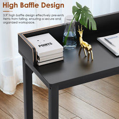 Rolling Bed Desk & Writing Desk for Queen and Full Size Beds, MDF Panel with Metal Legs