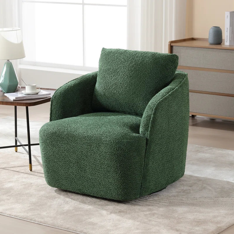 Farenite Swivel Barrel Chair modern living furniture - Wooden Bazar