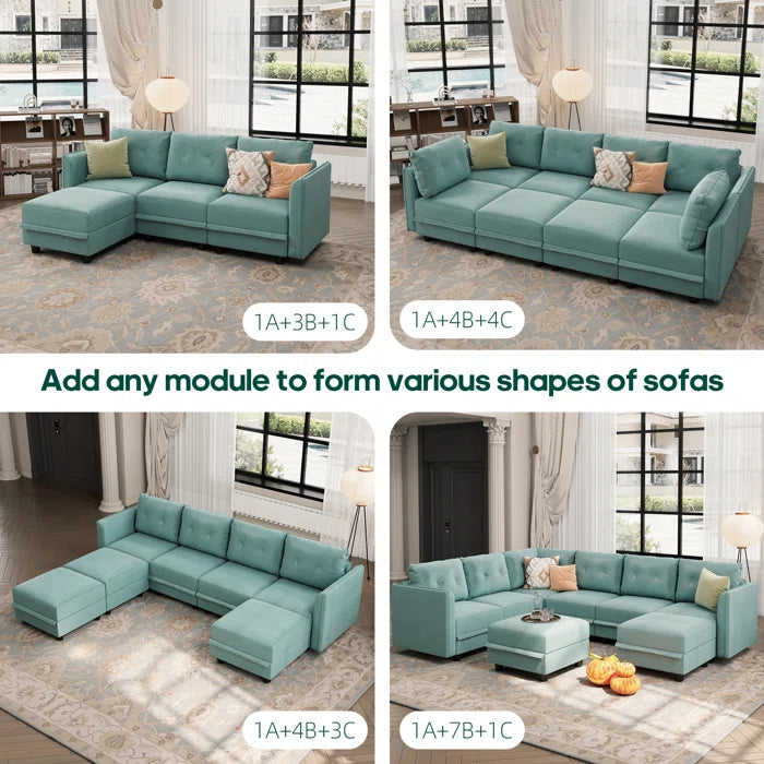 Danaisa 15 - Piece Living Room Luxury Sofa Set