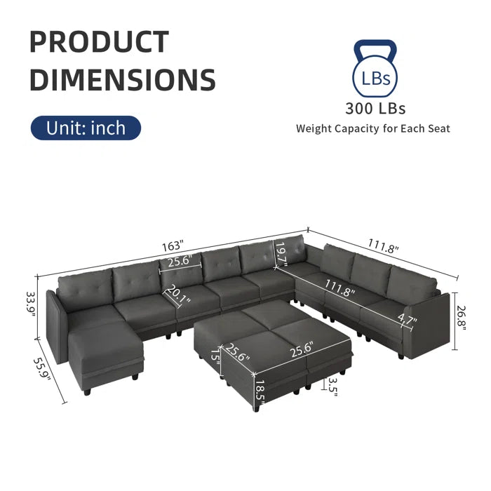 Danaisa 15 - Piece Living Room Luxury Sofa Set