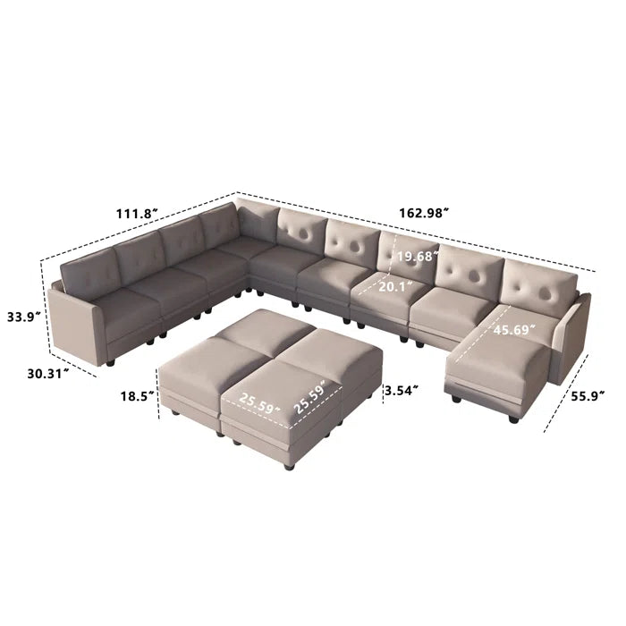 Danaisa 15 - Piece Living Room Luxury Sofa Set