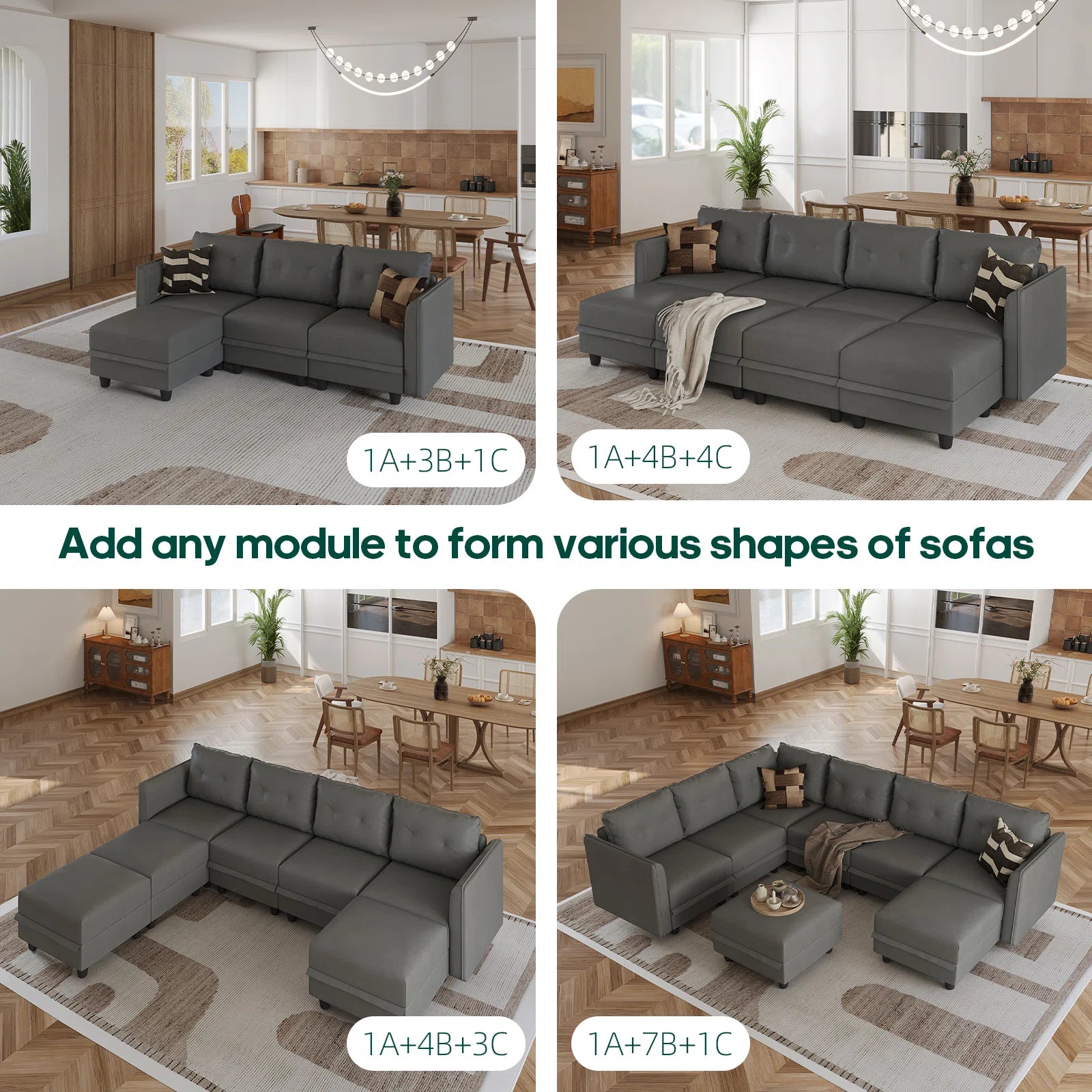 Danaisa 15 - Piece Living Room Luxury Sofa Set