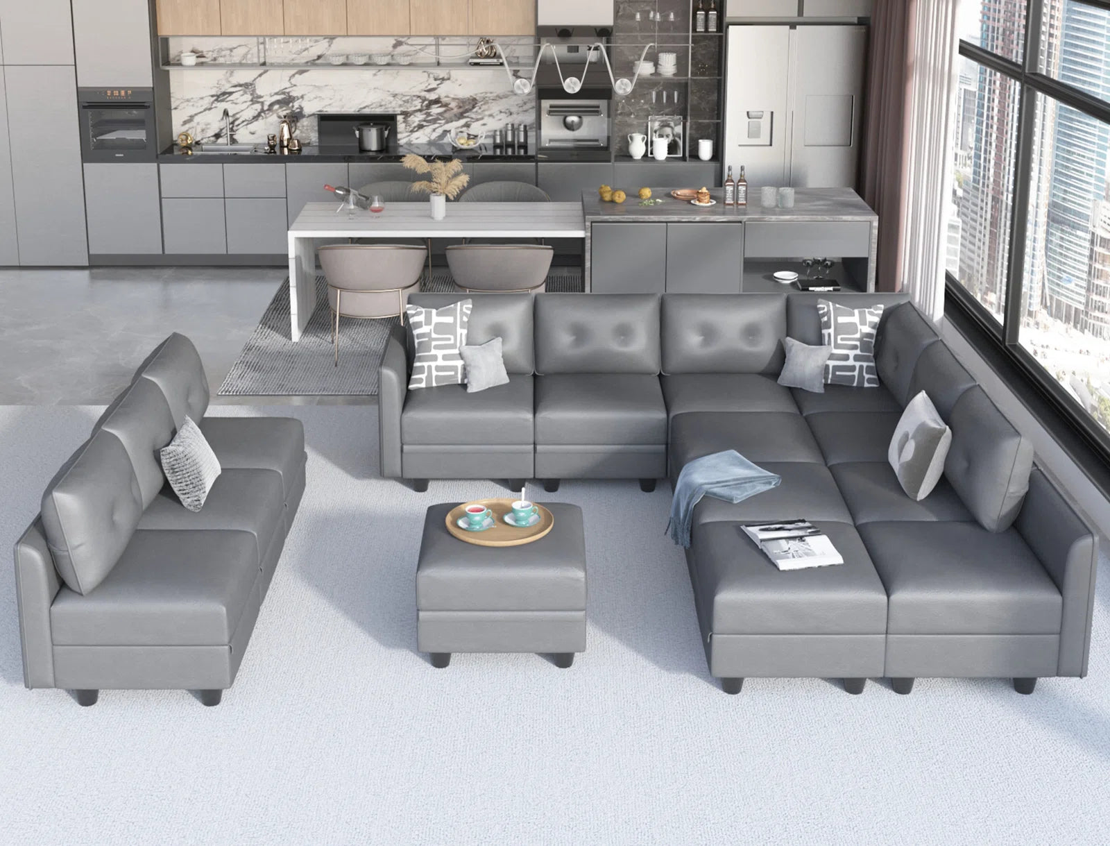 Danaisa 15 - Piece Living Room Luxury Sofa Set