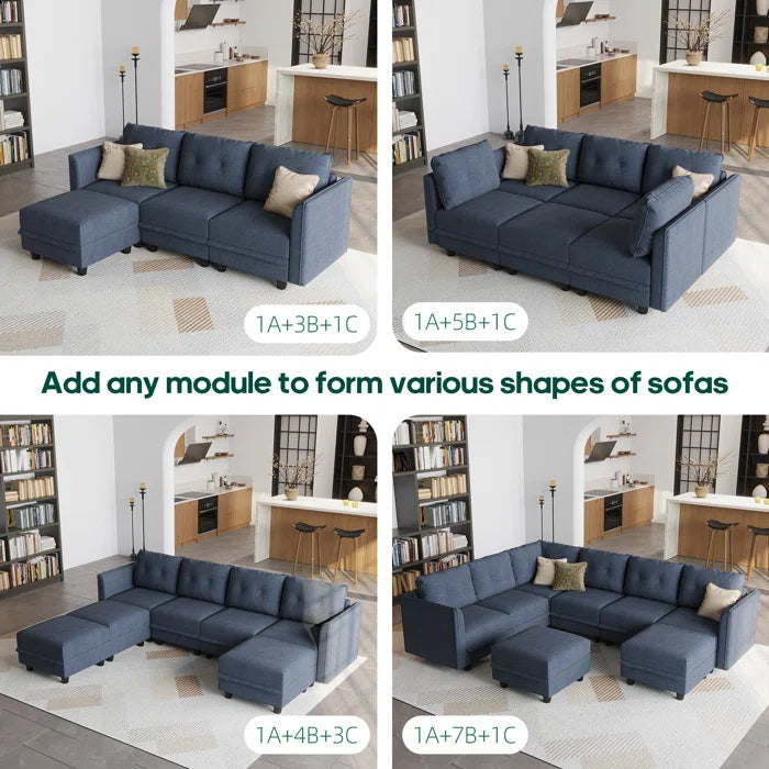 Danaisa 15 - Piece Living Room Luxury Sofa Set