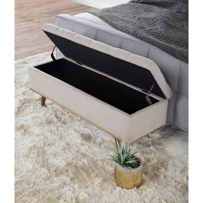 Inpord Storage Bench - Wooden Bazar