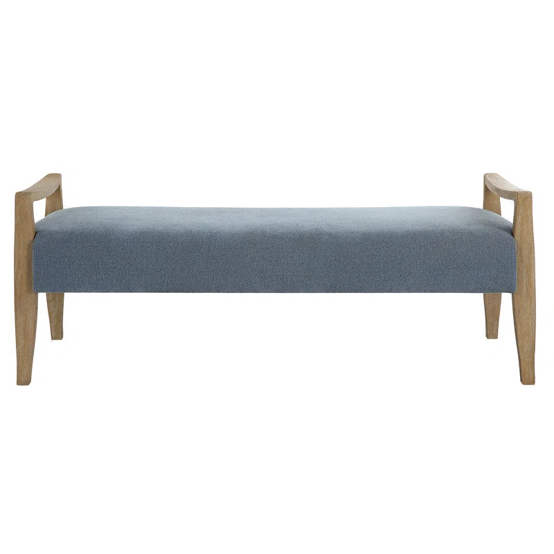 Oalis Polyester Upholstered Bench - Wooden Bazar