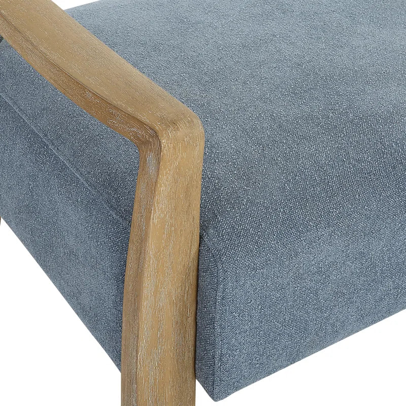 Oalis Polyester Upholstered Bench - Wooden Bazar