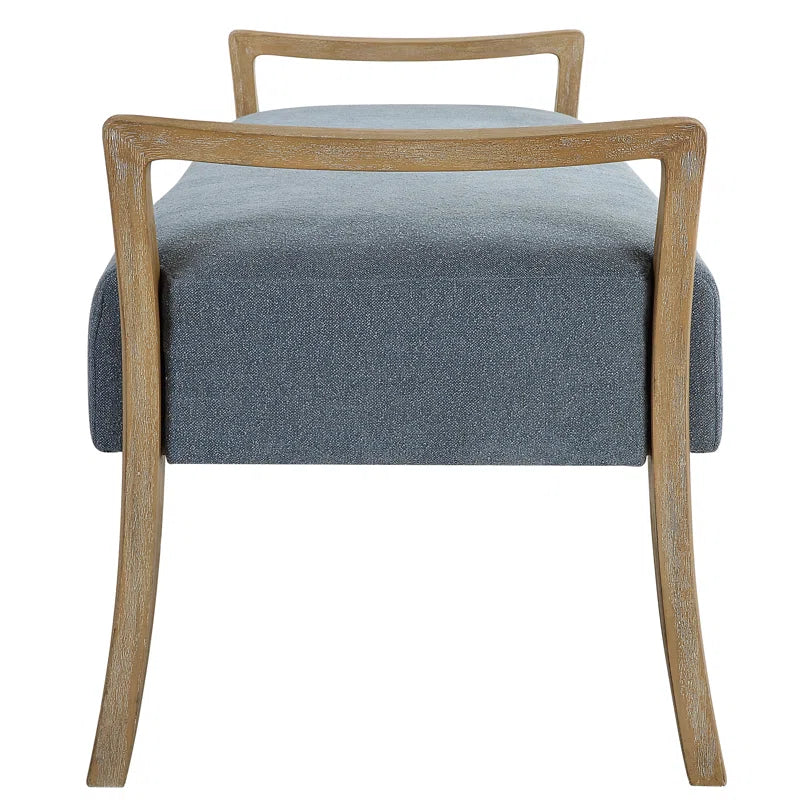 Oalis Polyester Upholstered Bench - Wooden Bazar