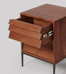 Solid Wood Bed Side Table - Wooden Bazar