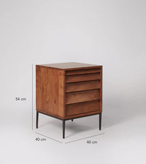 Solid Wood Bed Side Table - Wooden Bazar