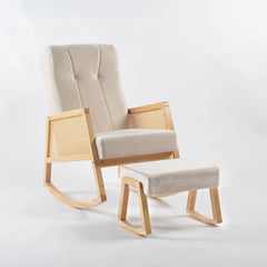 Lapinan Solid Wood Rocking Chair - Wooden bazar