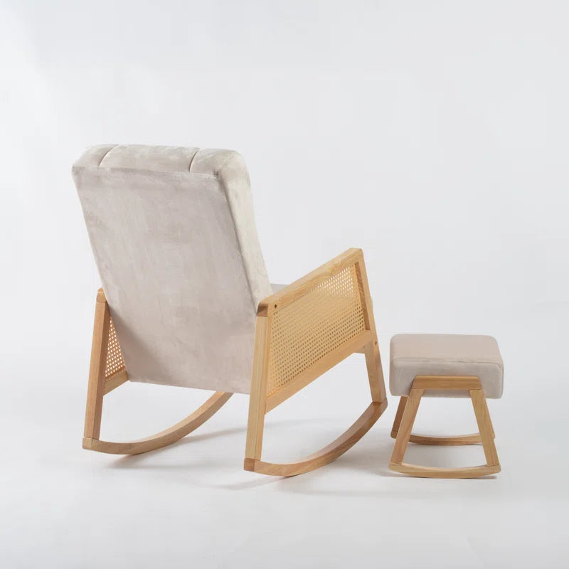 Lapinan Solid Wood Rocking Chair - Wooden bazar