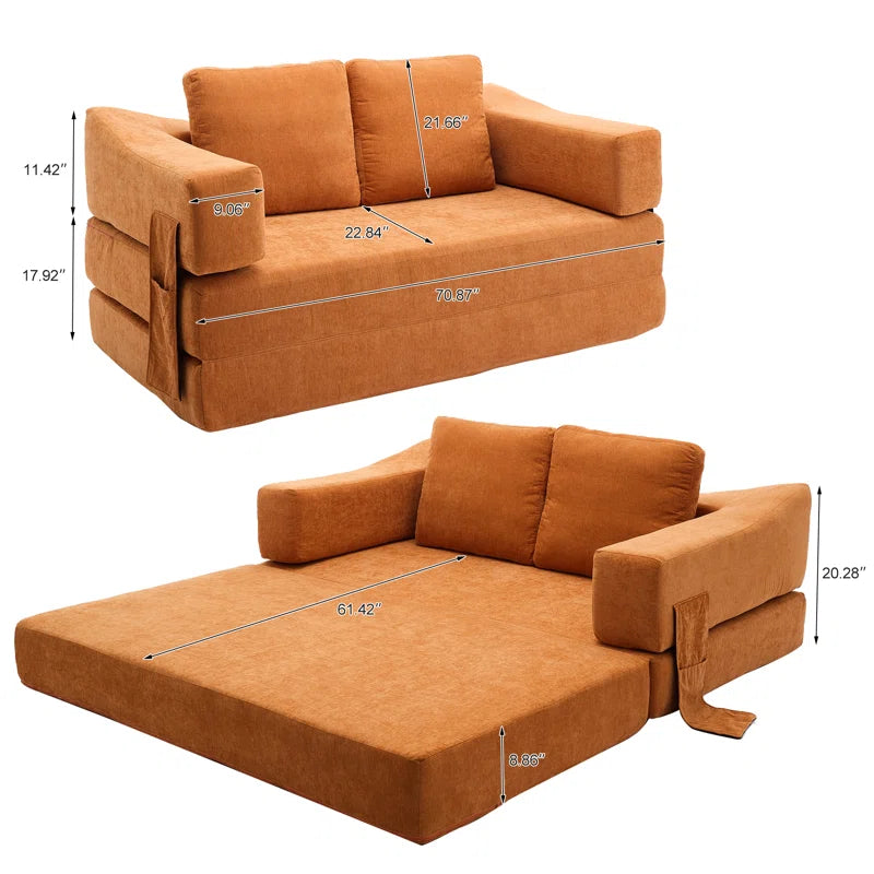 Cakin Upholstered Convertible Sleeper Sofa - Wooden bazar