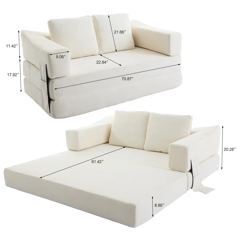 Cakin Upholstered Convertible Sleeper Sofa - Wooden bazar