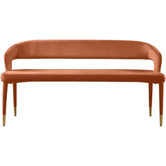 Nasterote Velvet Bench For Modern Living - Wooden Bazar